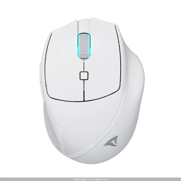 Sharkoon OfficePal M25W Maus Weiß - kabellose Maus mit max. 4000dpi, nur 69 Gramm Gewicht und PixArt PAW3104 Sensor
