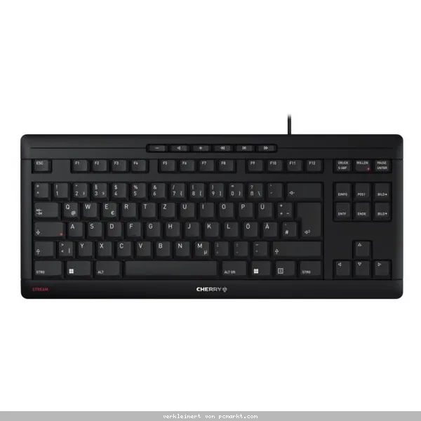 CHERRY STREAM KEYBOARD TKL, USB-kabelgebunden, schwarz