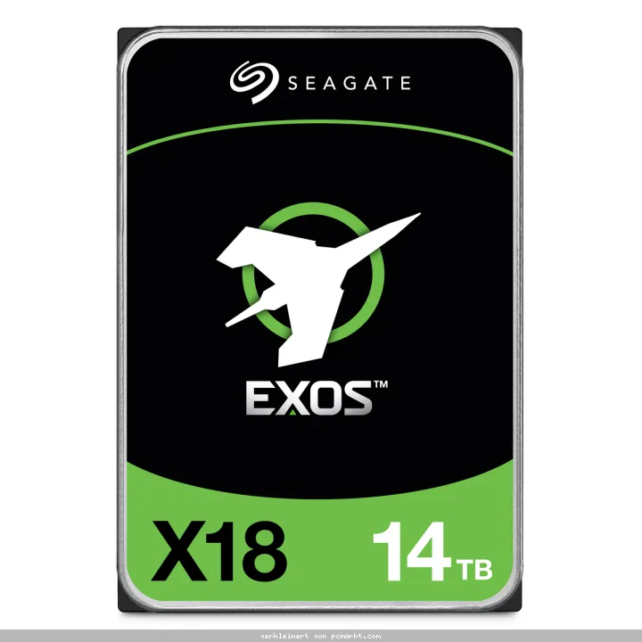 Seagate Exos X18 14TB 3.5 Zoll SATA Interne Festplatte mit FastFormat (512e/4Kn)