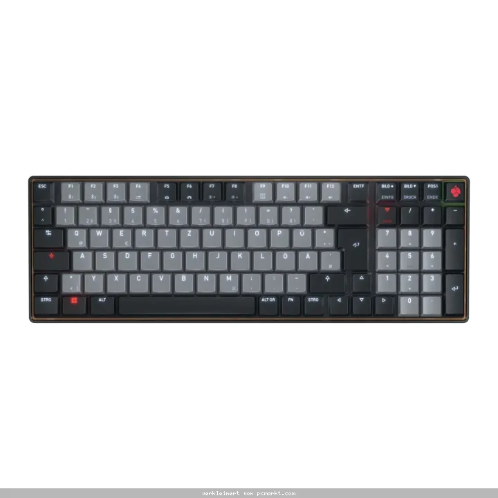 CHERRY KW 550 MX LP, Mechanische 96% Tastatur, DE-Layout Zwei Verbindungsmodi: Bluetooth® und kabelgebunden, RGB-LED für Ladestandsanzeige