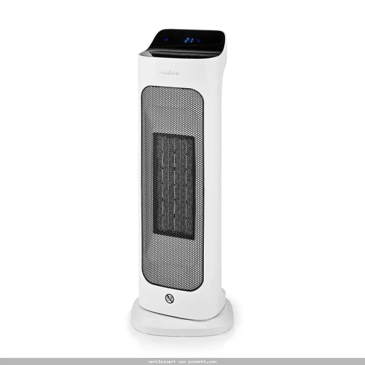 Nedis SmartLife Keramik-PTC-Heizlüfter Wi-Fi | 2000 W | 2 Wärmeeinstellungen | Oszillation | Anzeige | 10 - 49 °C | Android™ / IOS | Weiss