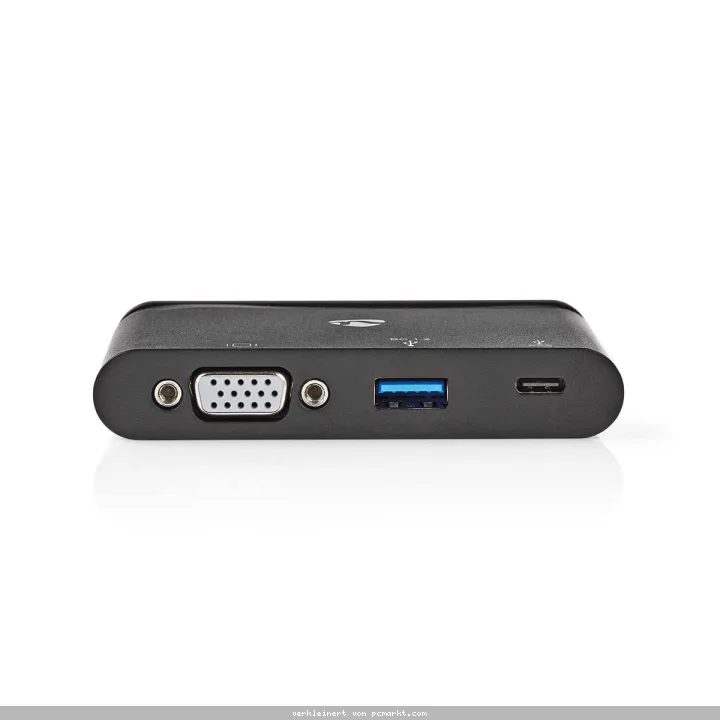 Nedis USB-Adapter USB 3.1 USB-Typ-C ™ USB Type-A / USB Type-C™ / 1x VGA, Schwarz
