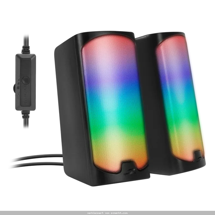 Speedlink TONOS RGB Gaming Stereo Lautsprecher, schwarz