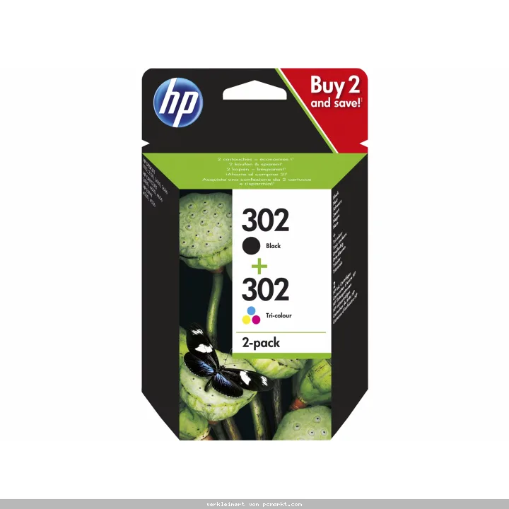 HP 302 (X4D37AE) Original Druckerpatronen 2er-Pack