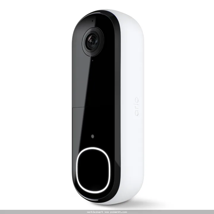 Arlo 2K Kabellose Video-Türklingel Weiß 2K Auflösung, 180° Blickwinkel, Integrierter Akku, Zwei-Wege-Audio