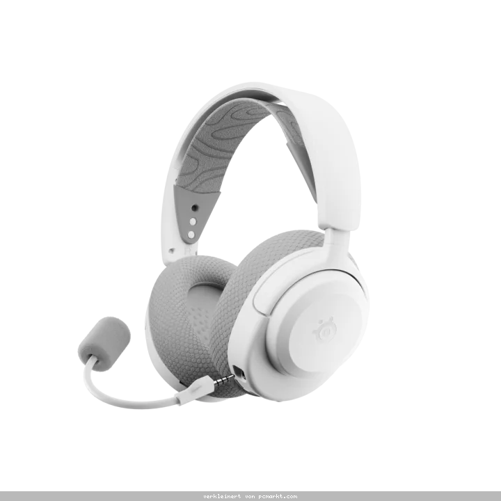 Steelseries Arctis Nova 3P Wireless Gaming Headset kabelloses Gaming Headset für PlayStation 5 mit bis zu 40 Stunden Akkulaufzeit, weiß
