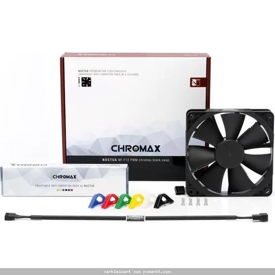 Noctua NF-F12 PWM chromax.black.swap 120mm Gehäuselüfter