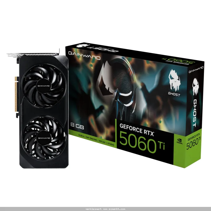 Gainward GeForce RTX 5060 Ti 8GB Ghost - 8GB GDDR7, HDMI, 3x DP