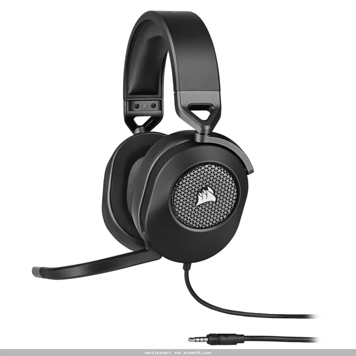 Corsair HS65 Surround Carbon Gaming-Headset, Kabelgebunden, Dolby Audio 7.1-Surround-Sound (über USB-Adapter), Gewicht: 282 Gramm
