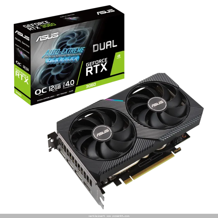 ASUS Dual GeForce RTX 3060 V2 OC LHR Grafikkarte - 3x DisplayPort, 1x HDMI