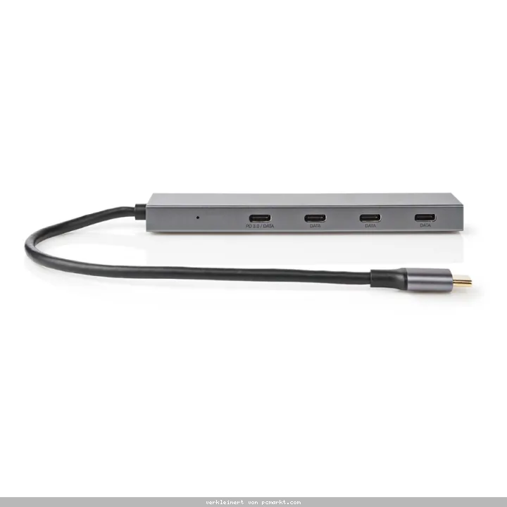 Nedis USB-Hub 1x USB-C™ 3.2 Gen2 - USB-C™ 3.2 Gen2, PD 3.0, 3x USB-C™ 3.2 Gen2, 4-Port port(s), USB 3.2 Gen2, Stromversorgung über USB