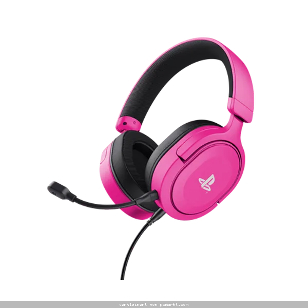 Trust Gaming GXT498P Forta Headset für PS5 Leistungsstarkes Over-Ear-Gaming-Headset aus recycelten Materialien - offiziell lizenziert für PS5™, pink