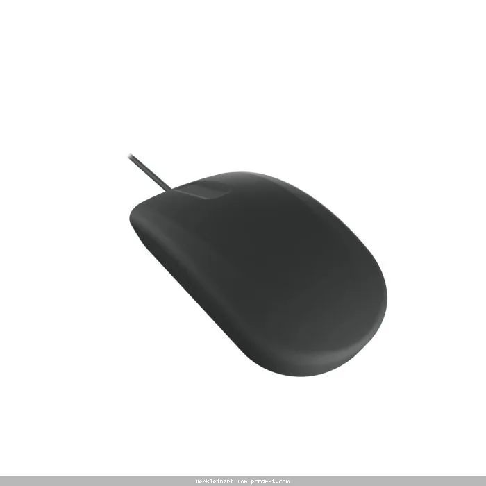 Cherry Active Key AK-PMH3 Medical Mouse, Schwarz Kabelgebundene Hygienemaus mit Scroll Sensor für glänzende Oberflächen