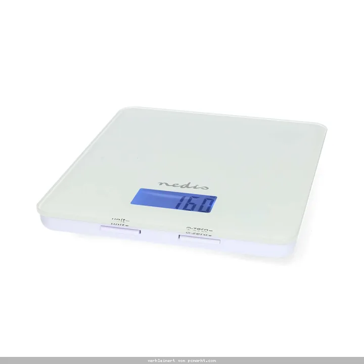 Nedis SmartLife Küchenwaage Bluetooth® | Glas / Kunststoff | Weiss