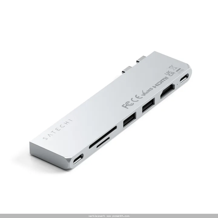 Satechi USB-C Pro Hub Slim Adapter Silver