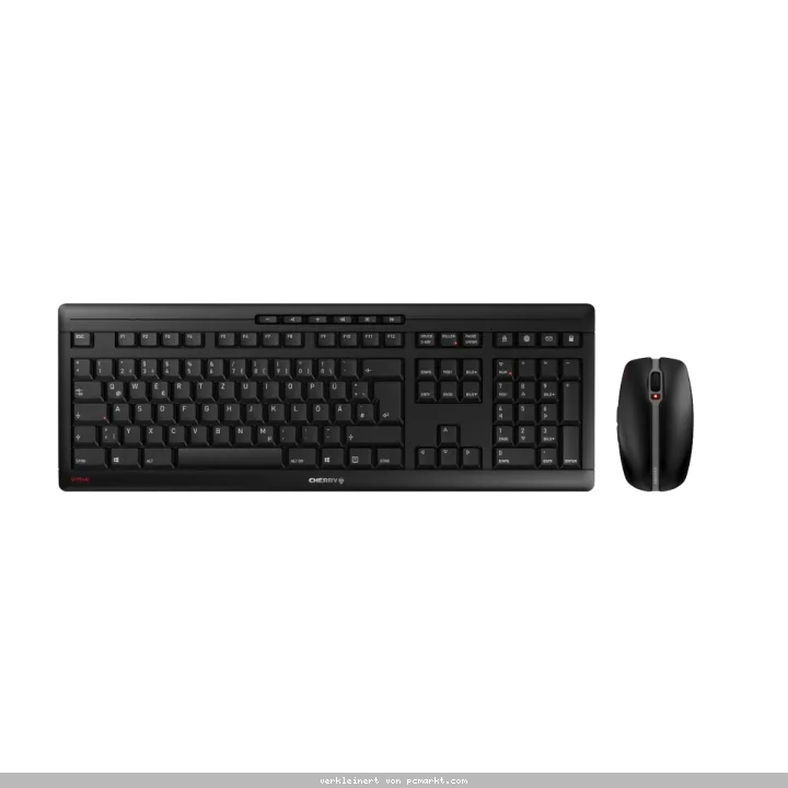 CHERRY STREAM DESKTOP Set, Maus und Tastatur kabellos, schwarz