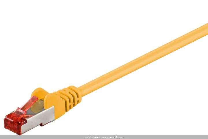 Goobay 0,5m CAT 6 Patchkabel, S/FTP (PiMF), gelb