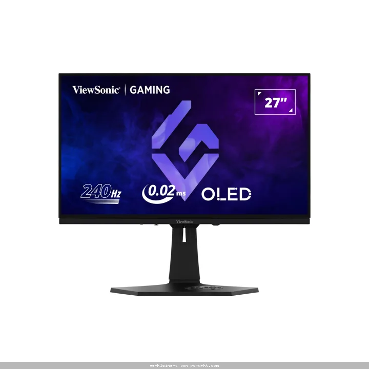 ViewSonic XG272-2K-OLED Gaming Monitor - QHD, 240Hz, USB-C, weiß - 0,02ms, AMD FreeSync Premium, HDMI, DisplayPort, höhenverstellbar