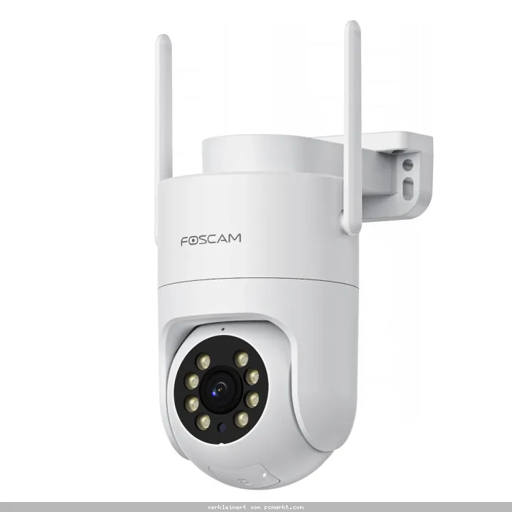 Foscam PD8 WLAN Überwachungskamera Weiß 8MP (3840x2160), WiFi 6 Dualband, Millimeterwellen-Radar, 360° Auto-Tracking, Pan & Tilt