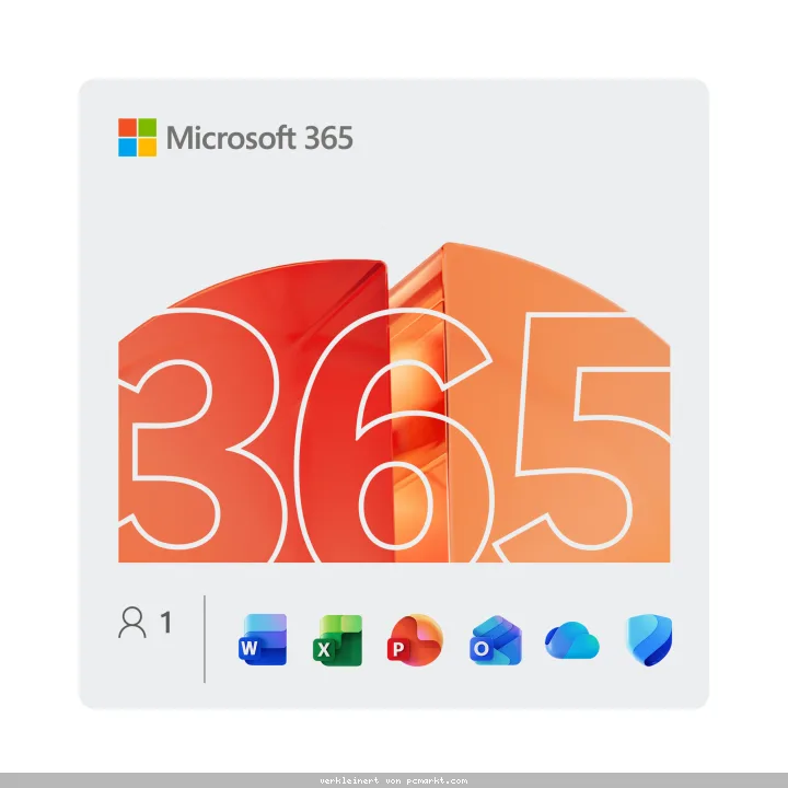 Microsoft 365 Single [1 Benutzer / 1 Jahr / 1 TB OneDrive] - Abonnement mit wiederkehrender Zahlung
