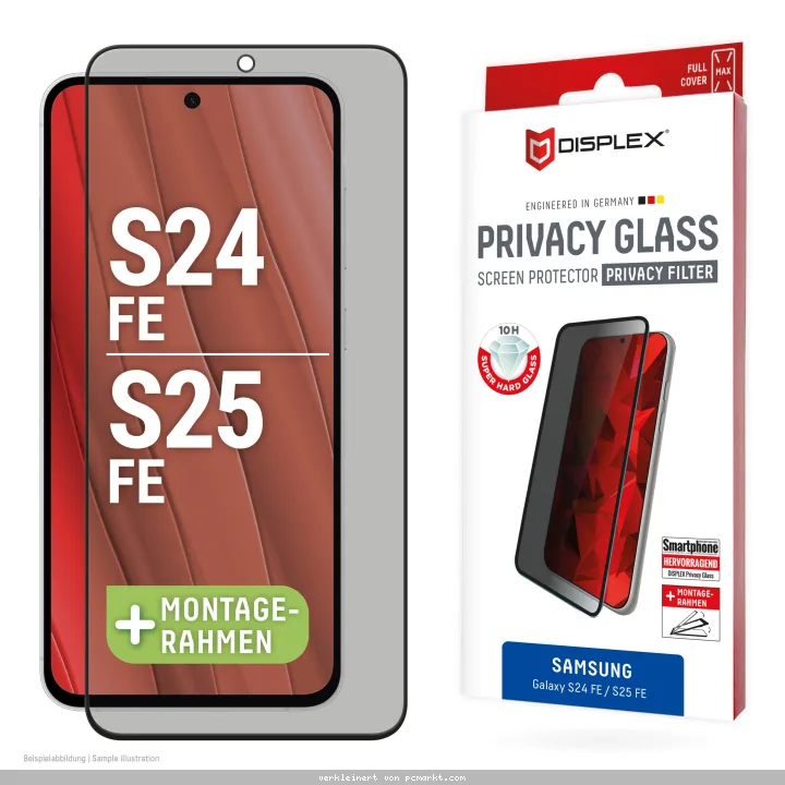 Displex Privacy Panzerglas für Samsung Galaxy S24 FE/S25 FE