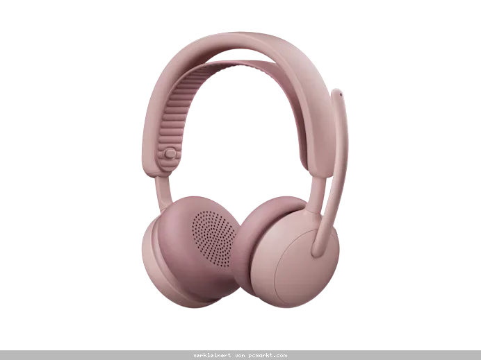 Logitech Zone Wireless 2 ES for Business Kabelloses Headset Geräuschunterdrückung, Adaptiver Hybrid-ANC, MS Teams zertifiziert, Rosa
