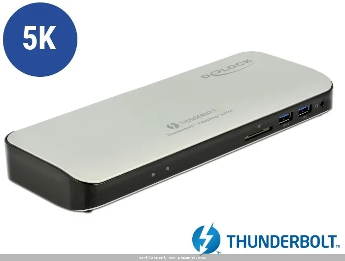 Delock Thunderbolt 3 Dockingstation 5K - HDMI/USB 3.0/USB-C/SD/LAN