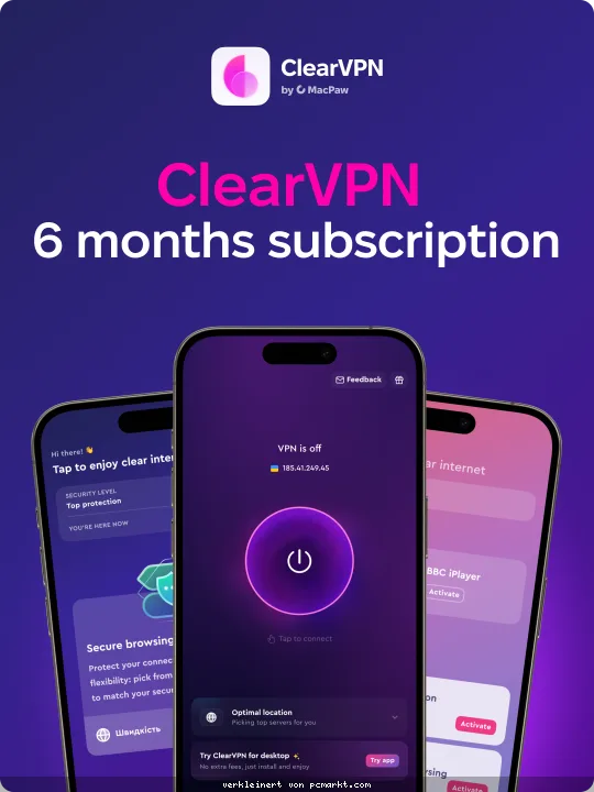 ClearVPN by MacPaw [6 Monate]