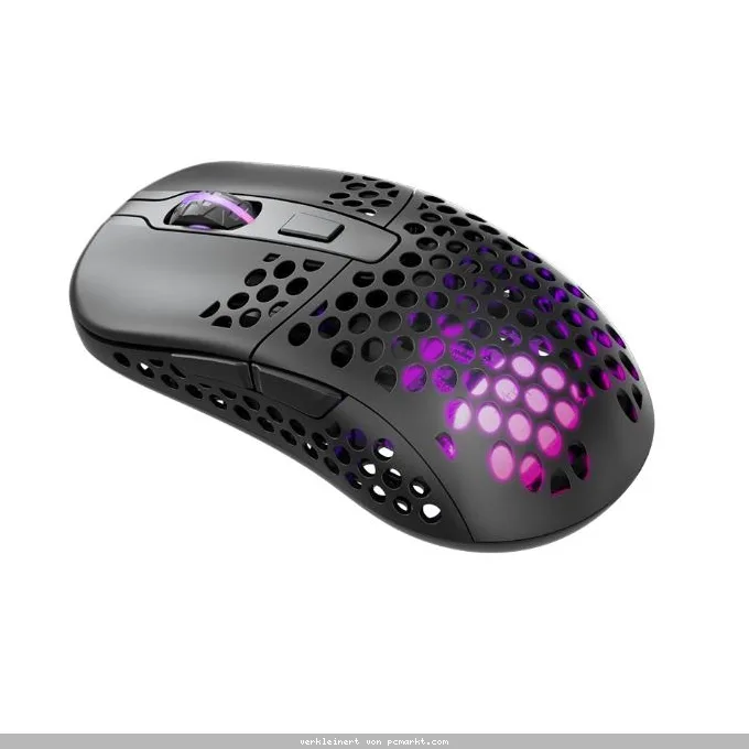 Cherry XTRFY M42 Gaming Maus - Optisch, Kabellos, 2.4 GHz Schwarz, Kabelloser Empfänger (USB)
