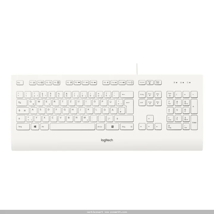 Logitech K280e, Kabelgebundene USB-Tastatur, weiß