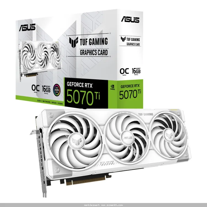 ASUS TUF Gaming GeForce RTX 5070 Ti OC White - 16GB GDDR7, 2x HDMI, 3x DP