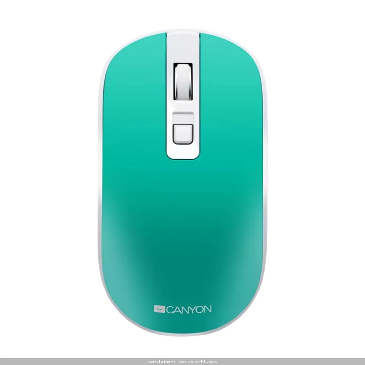 Canyon MW-18 Kabellose wiederaufladbare Maus mit geräuschlosen Tasten, Drahtlose 2,4-GHz-Verbindung über USB-Empfänger