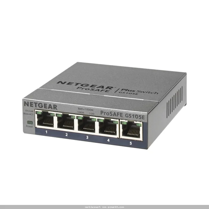 NETGEAR GS105Ev2 Plus Switch [5x Gigabit Ethernet]