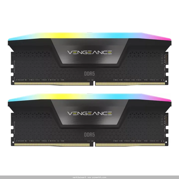 Corsair Vengeance RGB Schwarz 32GB Kit (2x16GB) DDR5-6000 CL38 DIMM Arbeitsspeicher