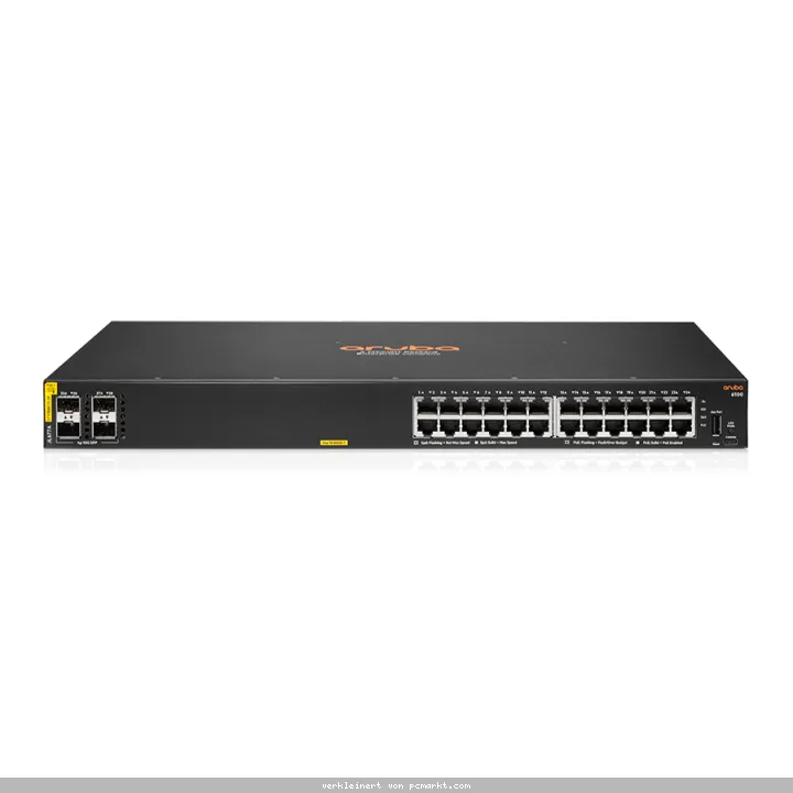 HPE Aruba Networking CX6100 28-Port Access Switch (JL677A) [24x Gigabit Ethernet, 4x 10G SFP+, PoE]