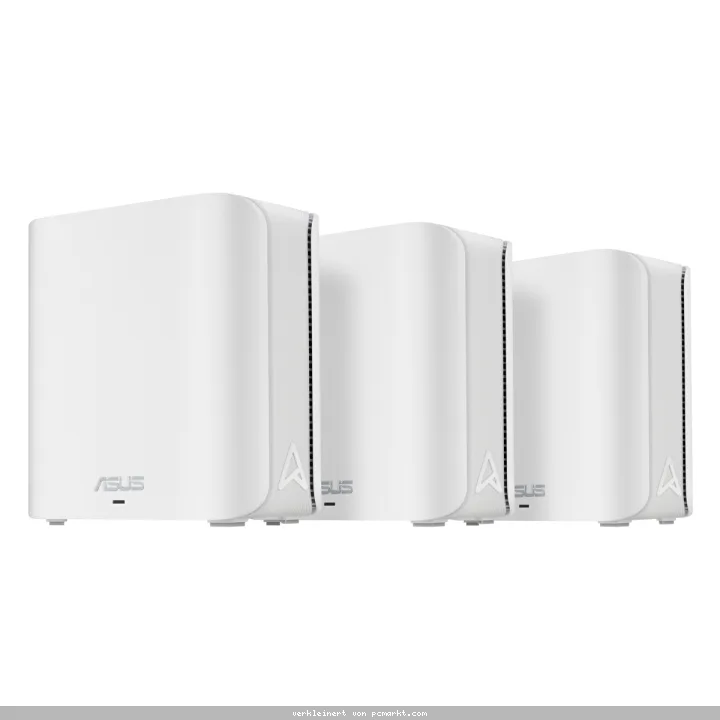 ASUS ZenWiFi BD4 WiFi 7 Mesh System 3er-Pack Weiß WLAN BE3600 Dualband, 2x 2.5G WAN/LAN (pro Einheit), Abdeckung bis zu 603 m²