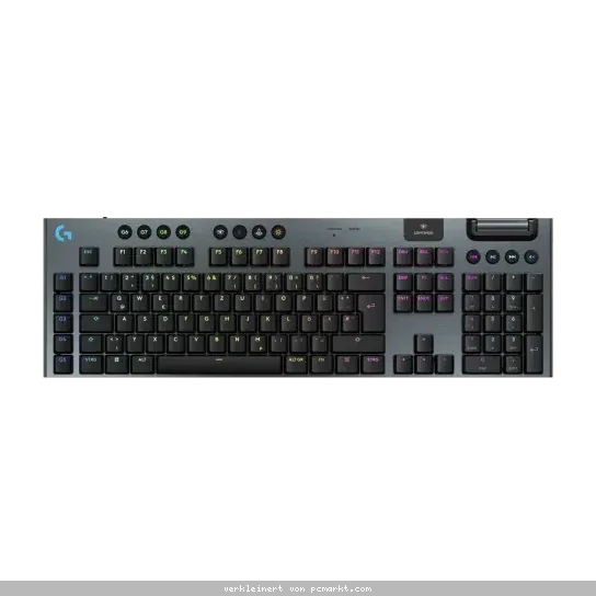 Logitech Gaming G915X Lightspeed Linear Gaming Tastatur flache, kabellose Gaming Tastatur, schwarz