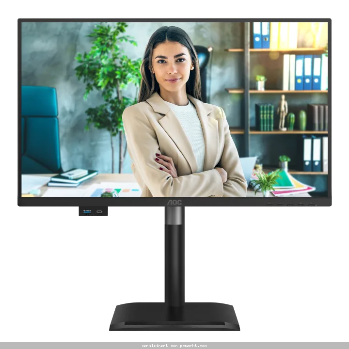 AOC 24P4U 24 Zoll Full HD Monitor, höhenverstellbar,120 Hz, schwarz
