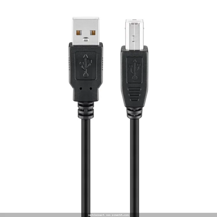 Goobay USB 2.0 Hi-Speed Kabel, 1,8m - bis 480 Mbit/s, Schwarz