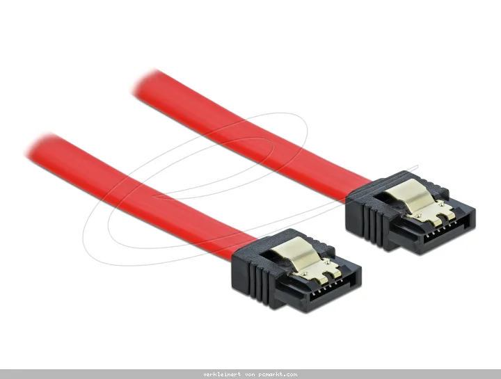 KAB Delock SATA-Kabel rot, 0,3m