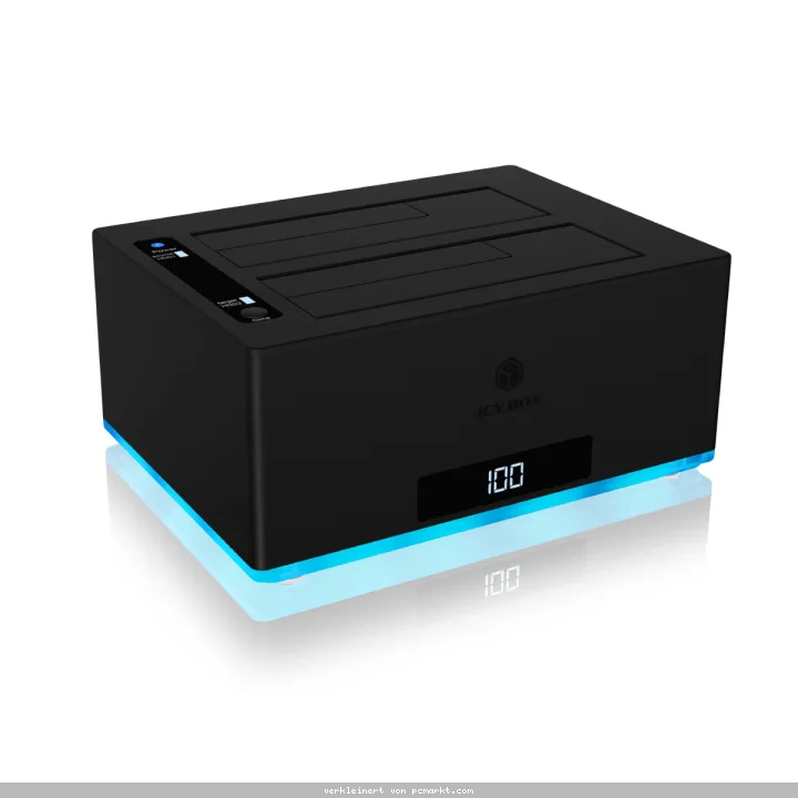 ICY BOX 2 Bay Docking & Klonstation für 2,5" und 3,5" SATA Laufwerke