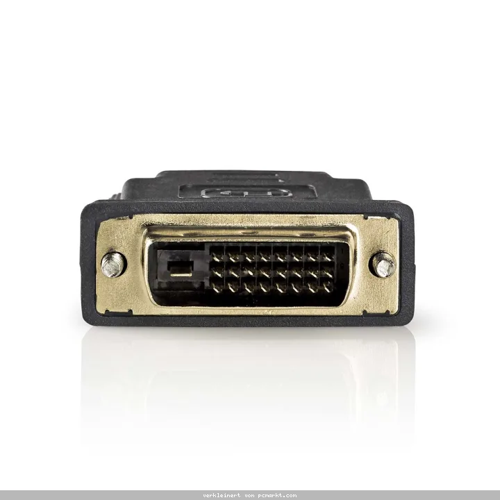 Nedis HDMI™ -Adapter | HDMI™ Buchse | DVI-D 24+1-Pin Stecker | Vergoldet | Gerade | PVC | Anthrazit | 1 Stück | Verpackung mit Sichtfenster