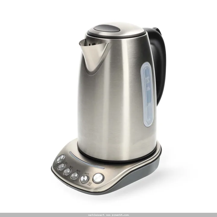Nedis SmartLife Wasserkocher Wi-Fi | 1,70 l | Edelstahl | 70,80,90,100 °C | Temperaturanzeige | Um 360 Grad drehbar | Verdecktes Heizelement | Strix®