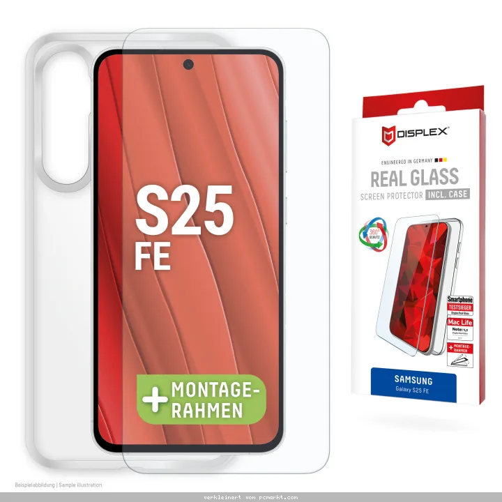 Displex Panzerglas + Handyhülle für Samsung Galaxy S25 FE