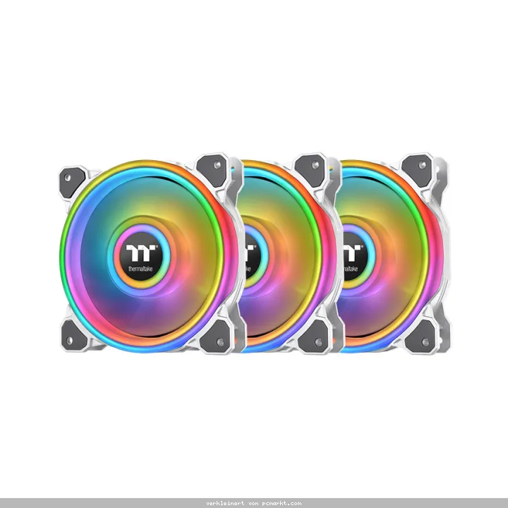 Thermaltake Riing Quad 12 RGB White 3er-Pack | Gehäuselüfter