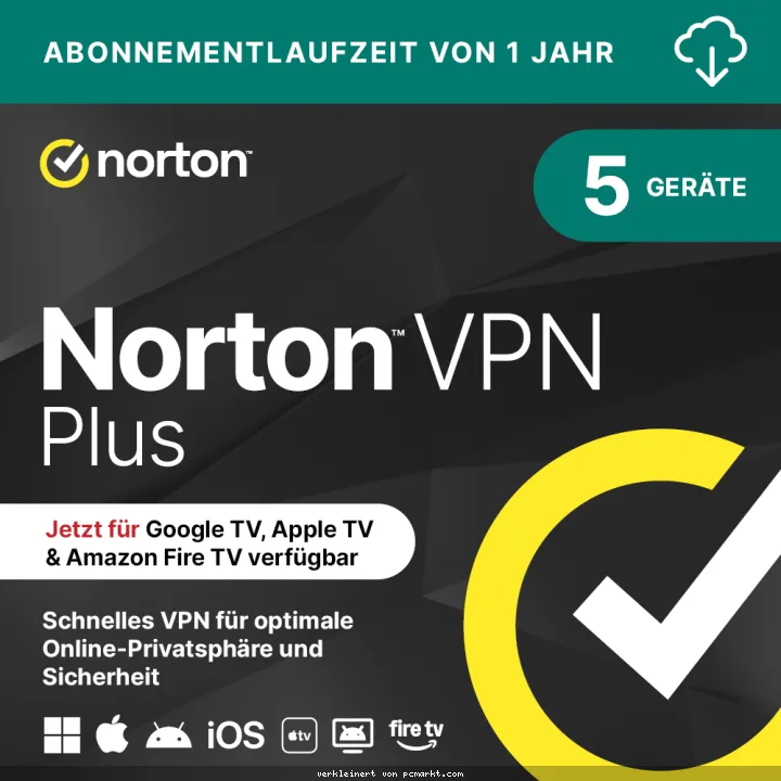 Norton VPN Plus [5 Geräte - 1 Jahr]
