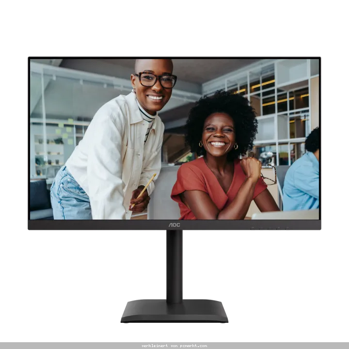AOC U27E4CV Office Monitor 27 Zoll Ultra HD Monitor, Lautsprecher, höhenverstellbar, drehbar, neigbar