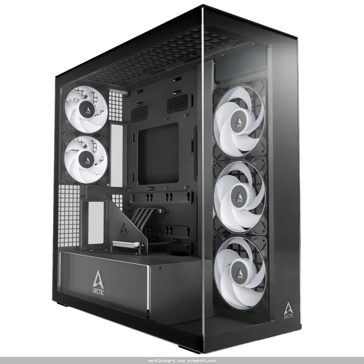 ARCTIC Xtender VG Black Clear Glass | PC-Gehäuse