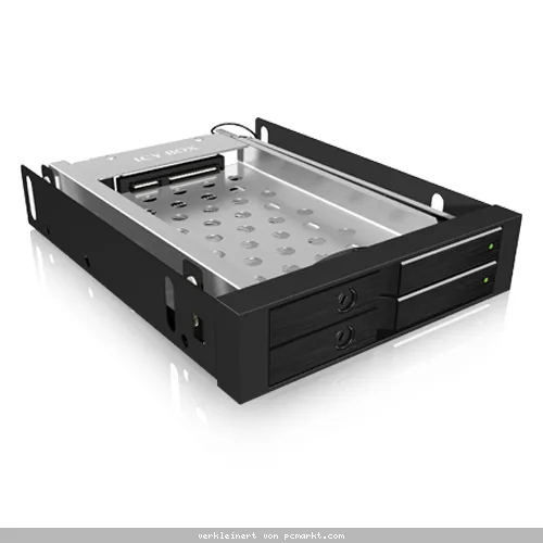 ICY BOX Wechselrahmen IB-2227StS [für 2x 2,5" HDD und SSD]