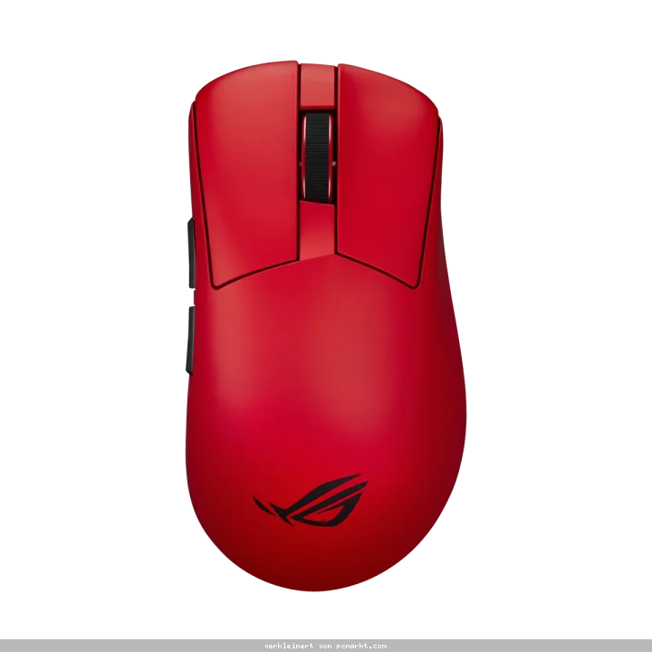 ASUS ROG Gladius IV Ace Gaming Maus kabellose Gaming Maus mit extra Gewichten, 65K Sensor, Speednov 8k Gen II, rot